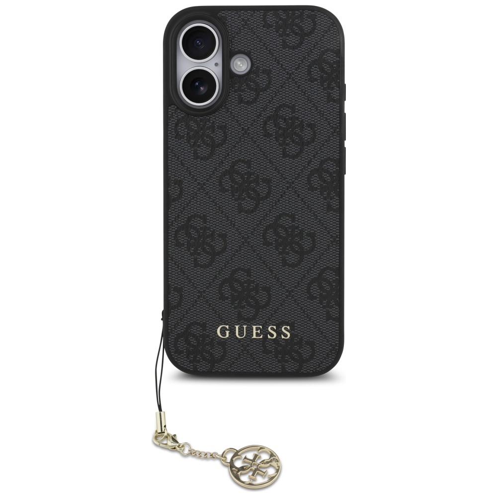 Levně Guess Hardcase 4G Charm Cradle MagSafe iPhone 17 Černá