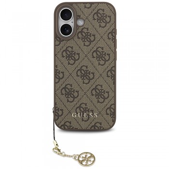 Guess Hardcase 4G Charm Cradle MagSafe iPhone 17 Hnědá