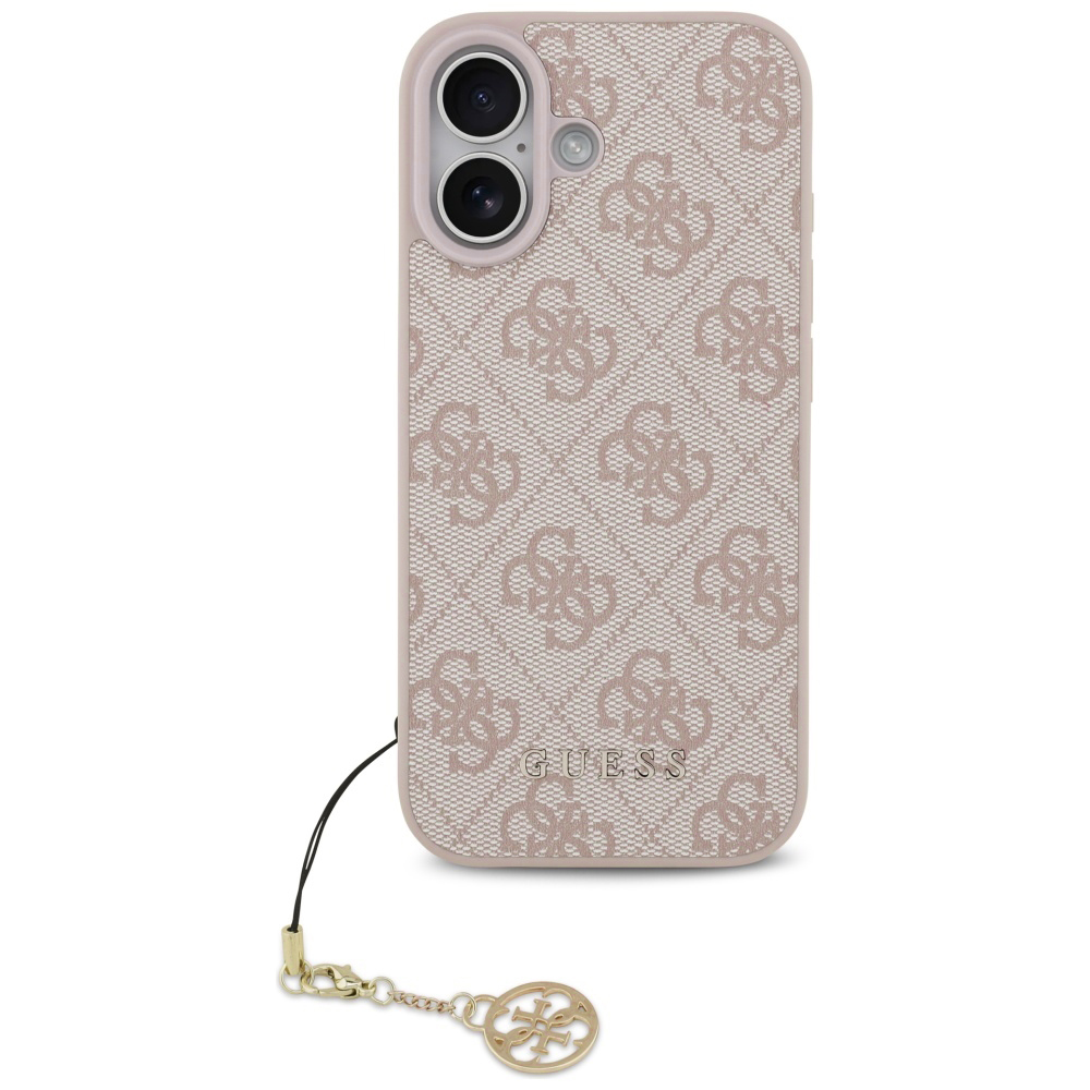 Levně Guess Hardcase 4G Charm Cradle MagSafe iPhone 17 růžová