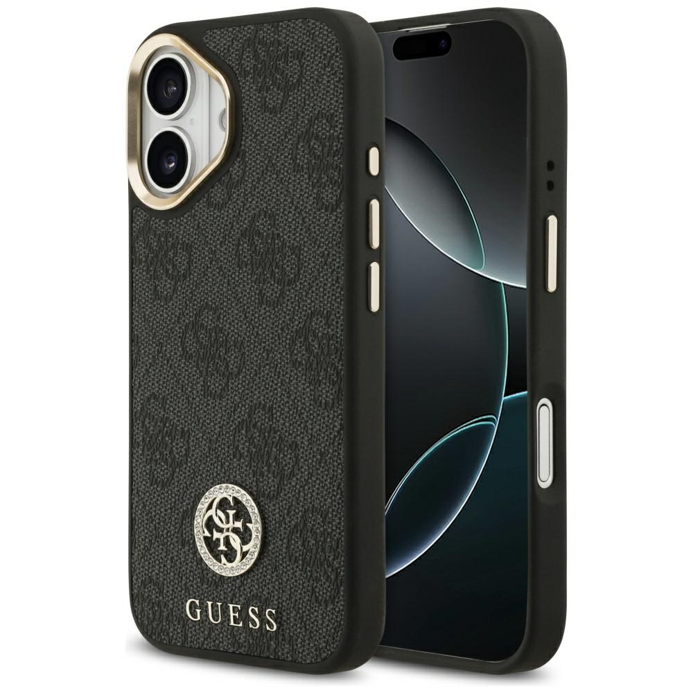 Levně Guess Hardcase 4G Strass Logo MagSafe iPhone 17 černá