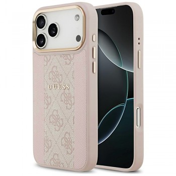 Guess Hardcase 4G Stripe MagSafe iPhone 17 Pro Max růžová