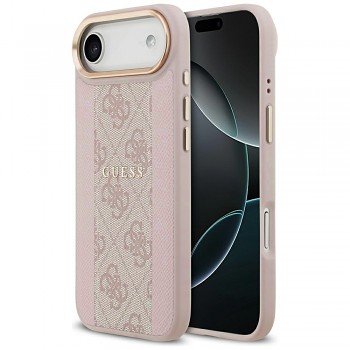 Guess Hardcase 4G Stripe MagSafe iPhone 17 Air růžový