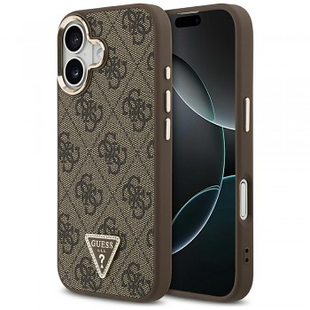 Guess Hardcase 4G Triangle Logo MagSafe iPhone 17 hnědý
