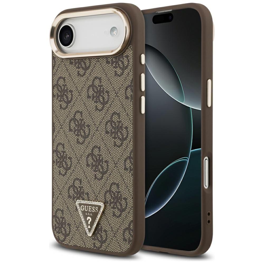 Levně Guess Hardcase 4G Triangle Logo iPhone 17 Air Hnědá