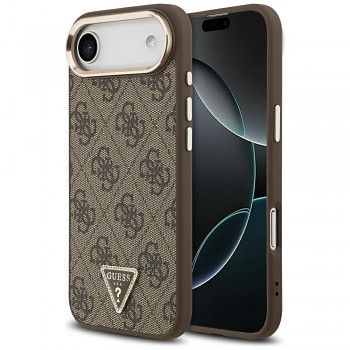 Guess Hardcase 4G Triangle Logo iPhone 17 Air Hnědá
