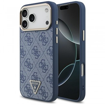 Guess Hardcase 4G Triangle Logo MagSafe iPhone 17 Pro Max modrý