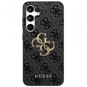 Guess Leather 4G Metal Logo pro Samsung Galaxy S25 FE černá