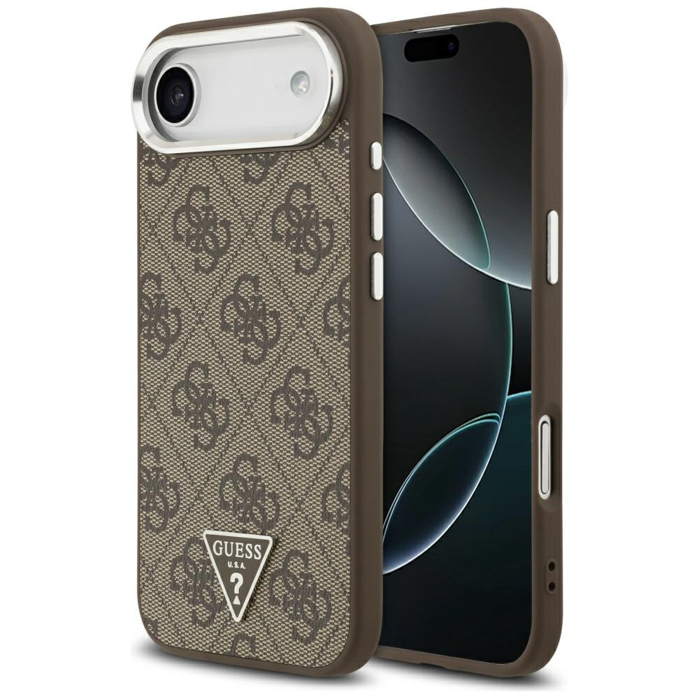Levně Guess Hardcase 4G Triangle Logo MagSafe iPhone 17 Air hnědý
