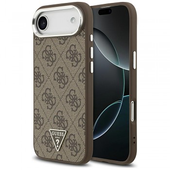 Guess Hardcase 4G Triangle Logo MagSafe iPhone 17 Air hnědý