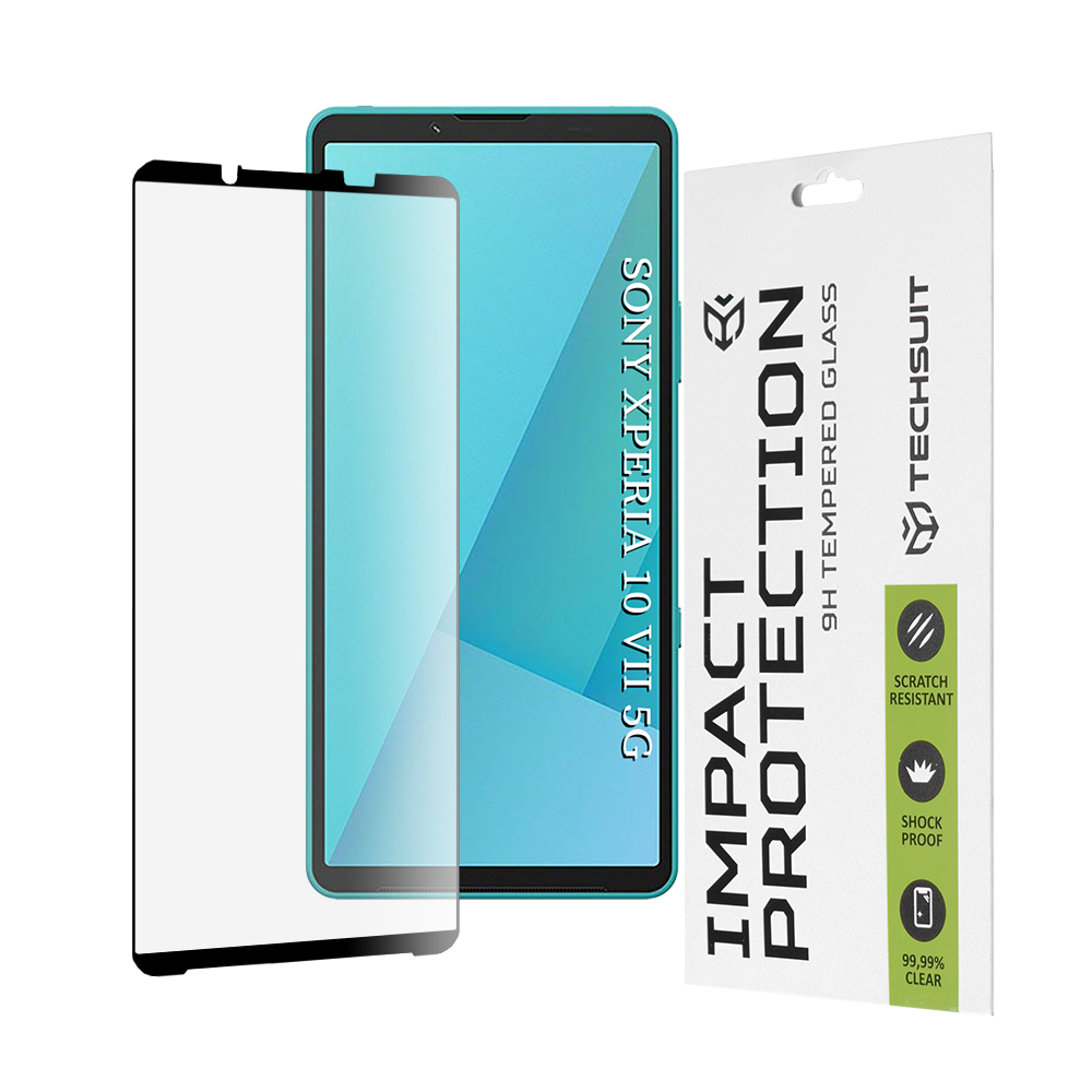 Levně Ochranné sklo Techsuit 111D pro Sony Xperia 10 VII černé