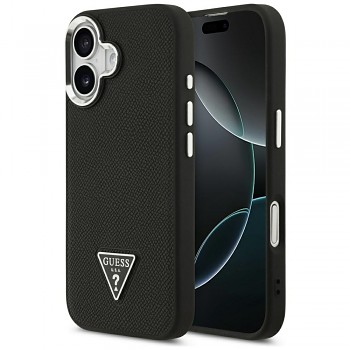 Guess Grained Triangle Logo MagSafe GUHMP17SPGTSPSK iPhone 17 černá
