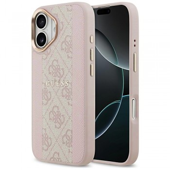 Guess Hardcase 4G Stripe MagSafe iPhone 17 Růžová