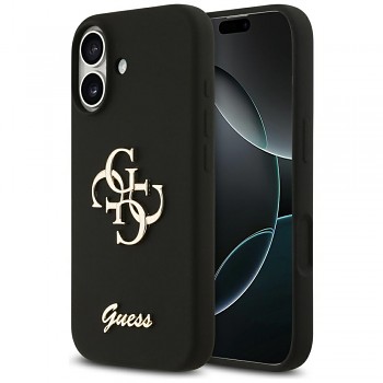 Guess Silicone Big 4G Script GUHCP17SSC4GSMK iPhone 17 černá