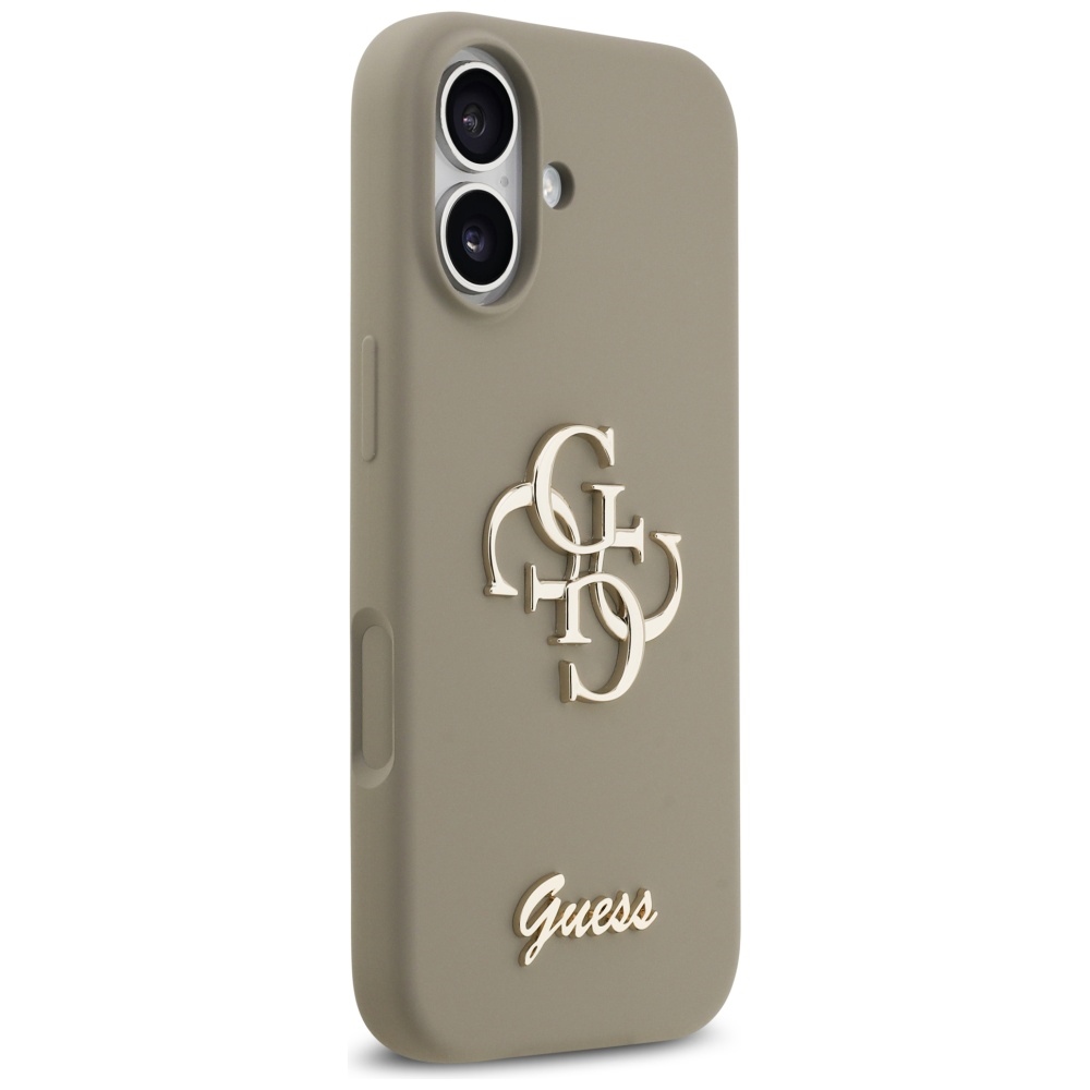 Guess Silicone Big 4G Script GUHCP17SSC4GSMW iPhone 17 Hnědá