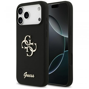 Guess Silicone Big 4G Script GUHCP17XSC4GSMK iPhone 17 Pro Max černá