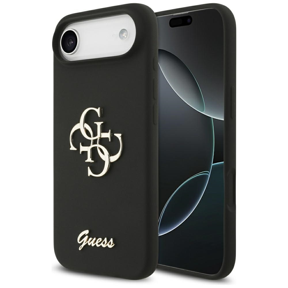 Levně Guess Silicone Big 4G Script GUHCP17MSC4GSMK iPhone 17 Air černá