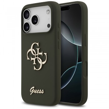 Guess Silicone Big 4G Script GUHCP17LSC4GSMA iPhone 17 Pro khaki