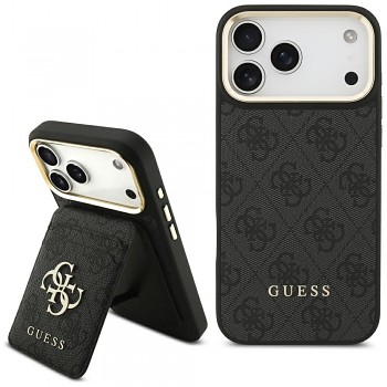 Guess Cardslot 4G MagSafe pouzdro iPhone 17 Pro Max černé