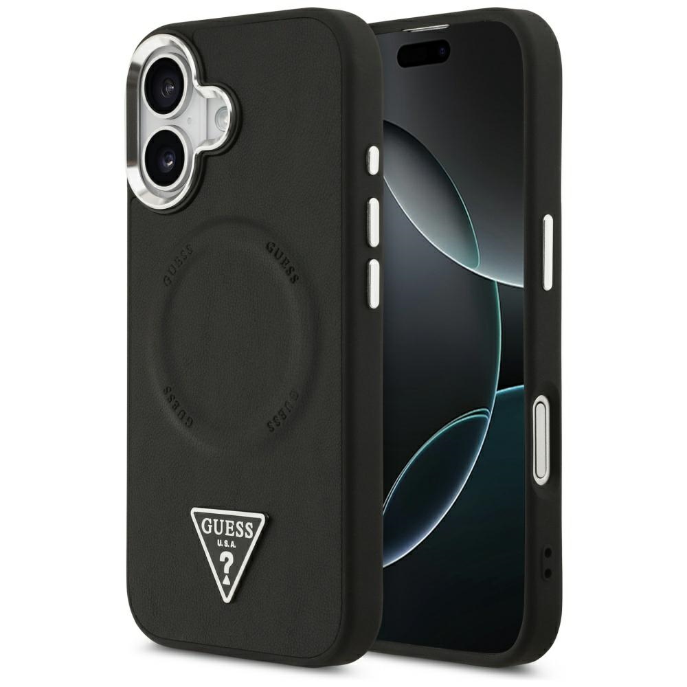 Levně Guess Hardcase Triangle Logo MagSafe iPhone 17 Černá