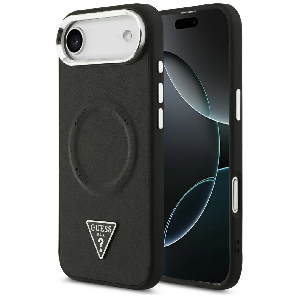 Levně Guess Hardcase Triangle Logo MagSafe iPhone 17 Air černý