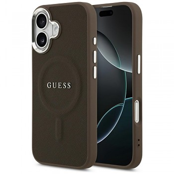Guess Hardcase Classic Logo MagSafe iPhone 17 Hnědý