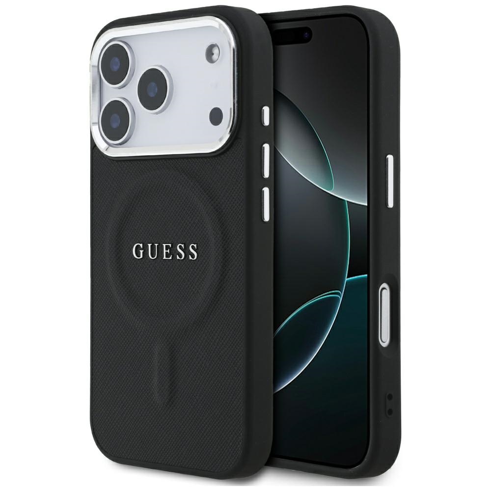 Levně Guess Hardcase Classic Logo MagSafe iPhone 17 Pro černá