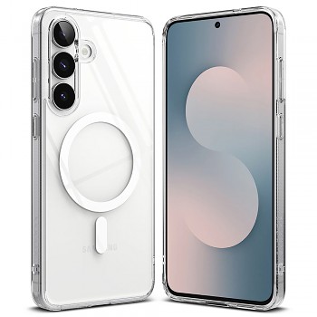 Kryt Ringke Fusion MagSafe pro Samsung Galaxy S25 FE čirý