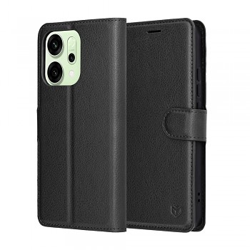 Pouzdro Techsuit Leather Folio pro Oppo Reno14 černé