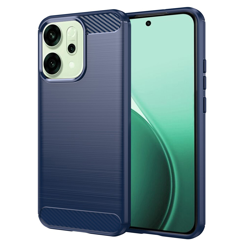 Levně Techsuit Carbon Silicone pro Oppo Reno14 modrá
