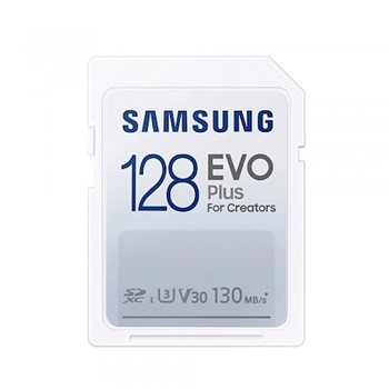 Paměťová karta Samsung Evo Plus SDXC 128GB UHS-I Class 3 130MB/s bílá
