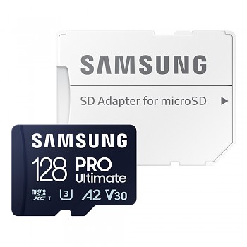 Samsung Memory Card PRO Ultimate MicroSDXC Adaptér 128GB modrá bílá
