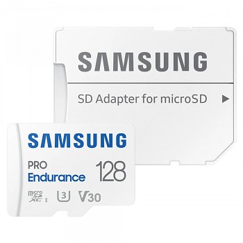 Samsung Memory Card PRO Endurance MicroSDXC 128GB bílá