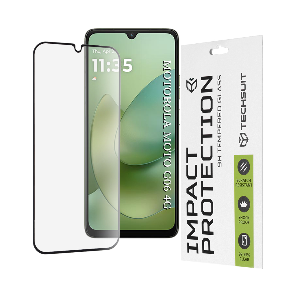 Techsuit 111D Ochranné sklo pro Motorola Moto G06 Moto G06 Power černé