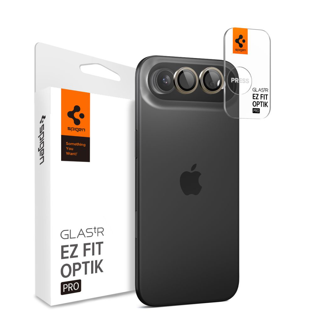 Levně Spigen Optik.tR EZ Fit Pro sklo na kameru (2 ks) iPhone 17 Air zlatá
