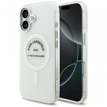 Karl Lagerfeld IML Karl RSG Logo MagSafe iPhone 17 průhledný