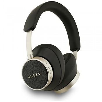 Guess Wireless Headphones 4G Classic Logo Bluetooth ANC On-ear Eco Leather černá