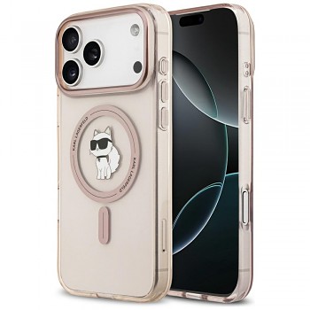 Karl Lagerfeld IML Choupette MagSafe iPhone 17 Pro Max růžová