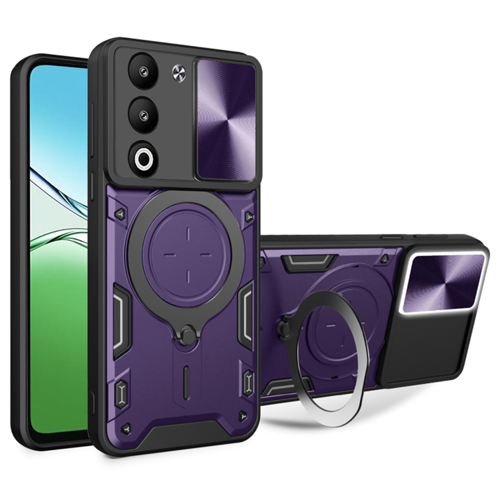 Levně Techsuit CamGuard Pro pro Oppo A5 4G A5 5G fialová