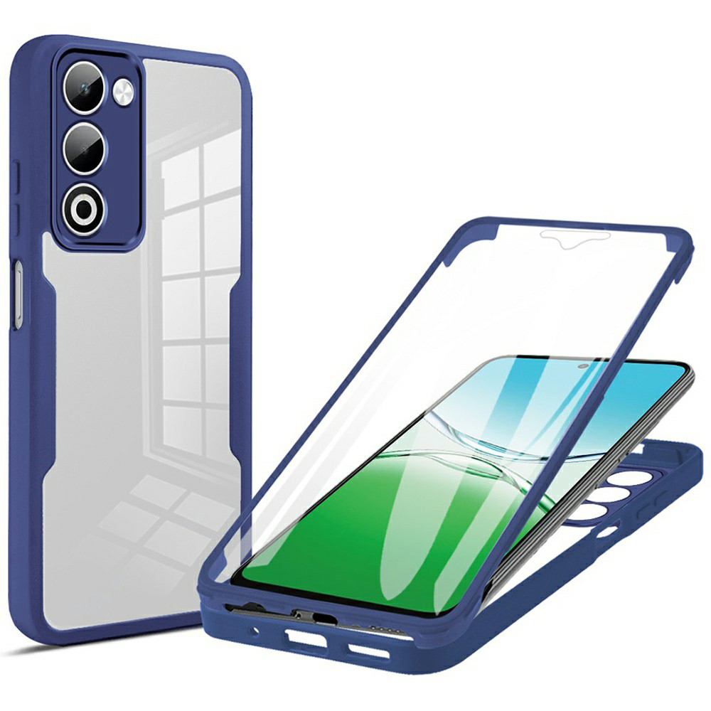 Levně Techsuit ColorVerse 360 Series + Ochranné sklo Oppo A5 4G / A5 5G Modrá