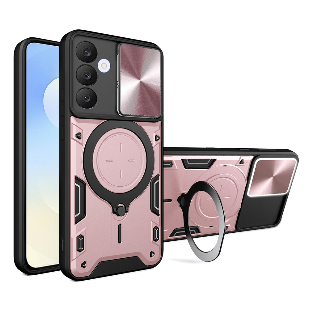 Levně Ochranné pouzdro Techsuit CamGuard Pro pro Samsung Galaxy S25 FE růžově zlatá