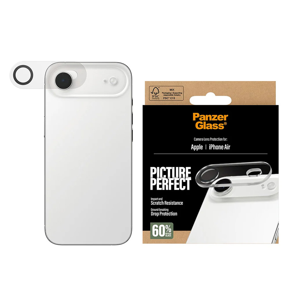 Levně PanzerGlass® PicturePerfect ochrana čočky fotoaparátu iPhone 17 Air průhledná