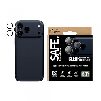 PanzerGlass® SAFE Ochrana čočky fotoaparátu iPhone 17 Pro Max 16 Pro Max průhledná
