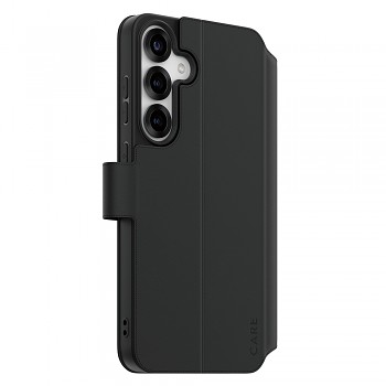 Pouzdro PanzerGlass CARE Feature Kickstand Wallet pro Samsung Galaxy S25 Plus černé