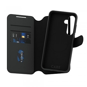Pouzdro PanzerGlass CARE Feature Case Tango Two-in-One Wallet Samsung Galaxy S25 černé
