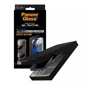 PanzerGlass Ultra-Wide Fit ochranné sklo s FASTFIT IN-A-BOX iPhone 17 Pro Max černé