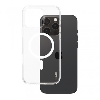 PanzerGlass® CARE Flagship Urban Combat bílý MagSafe iPhone 16 Pro Max průhledný