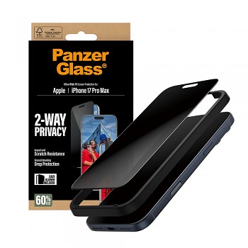 PanzerGlass Ultra-Wide Fit 2-Way Privacy Screen Protector s EasyAlignerem iPhone 17 Pro Max černý