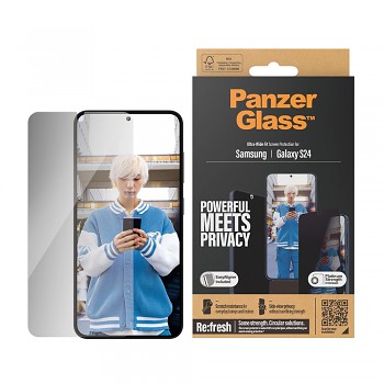 PanzerGlass Ultra-Wide Fit Privacy Screen Protector s EasyAligner Samsung Galaxy S24 průhledný