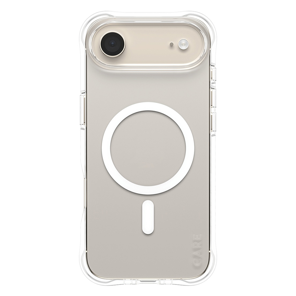 Levně PanzerGlass® CARE Fashionable pouzdro s bílým MagSafe iPhone 17 Air průhledné