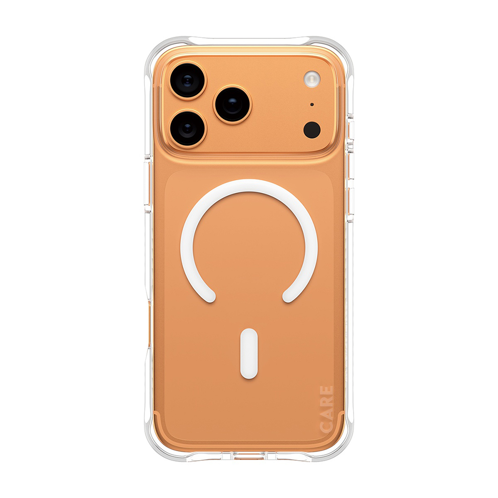 Levně PanzerGlass® CARE Fashionable pouzdro s bílým MagSafe iPhone 17 Pro Max průhledné
